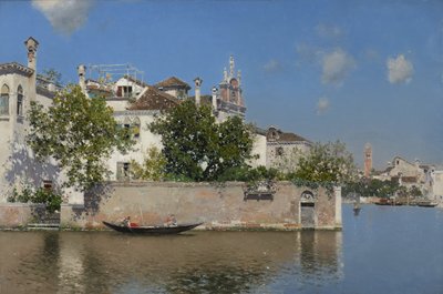 Garden of the Palazzo Vendramin by Martin Rico